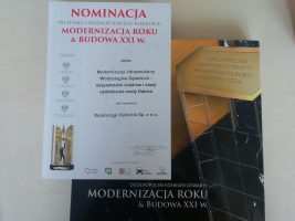 Nominacja do finału w Ogólnopolskim Konkursie Modernizacja Roku & Budowa XXI w.